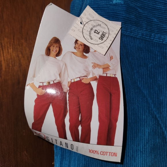 vintage teal corduroy pants - Picture 8 of 10